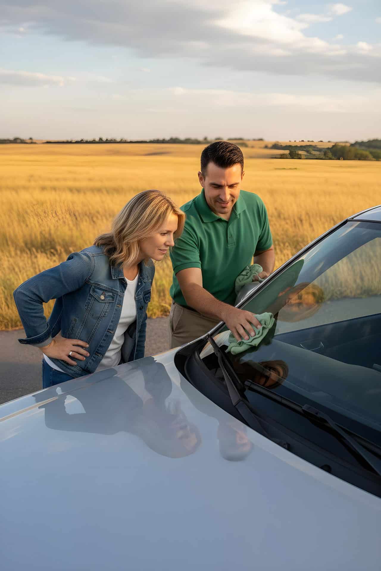 Cracked car windshield repair, auto glass replacement, windshield chip repair, Alpine Auto Glass.