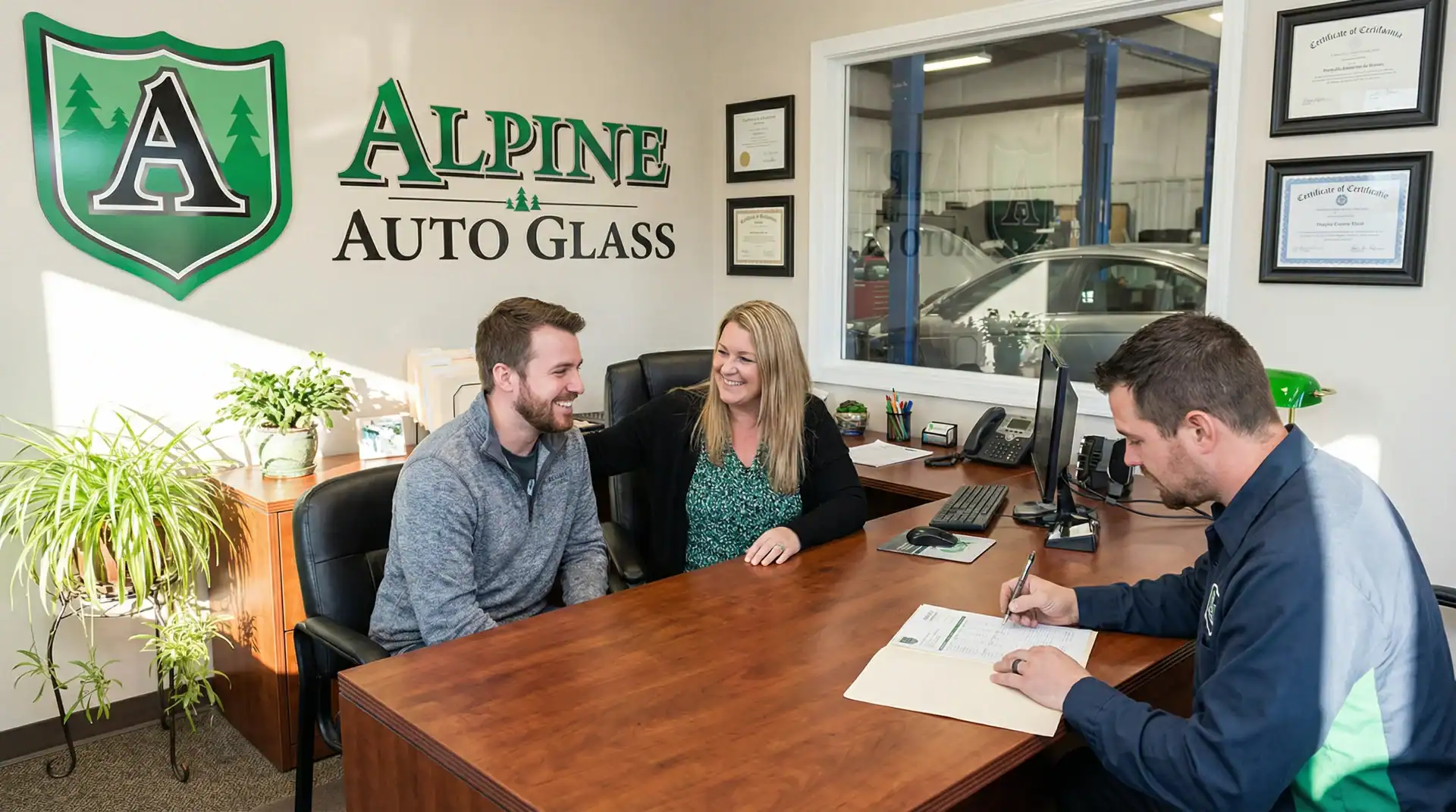 first appointment for auto glass at Alpine Auto Glass