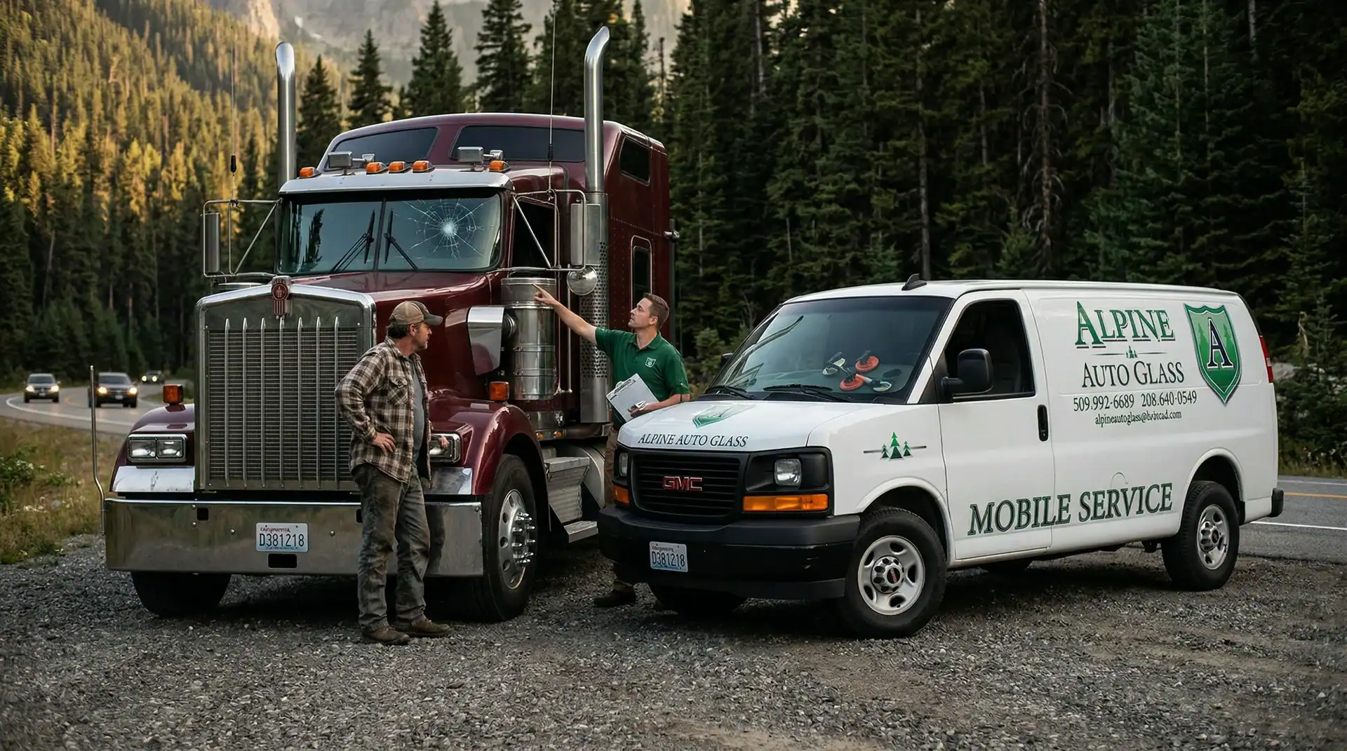 commercial auto glass mobile service