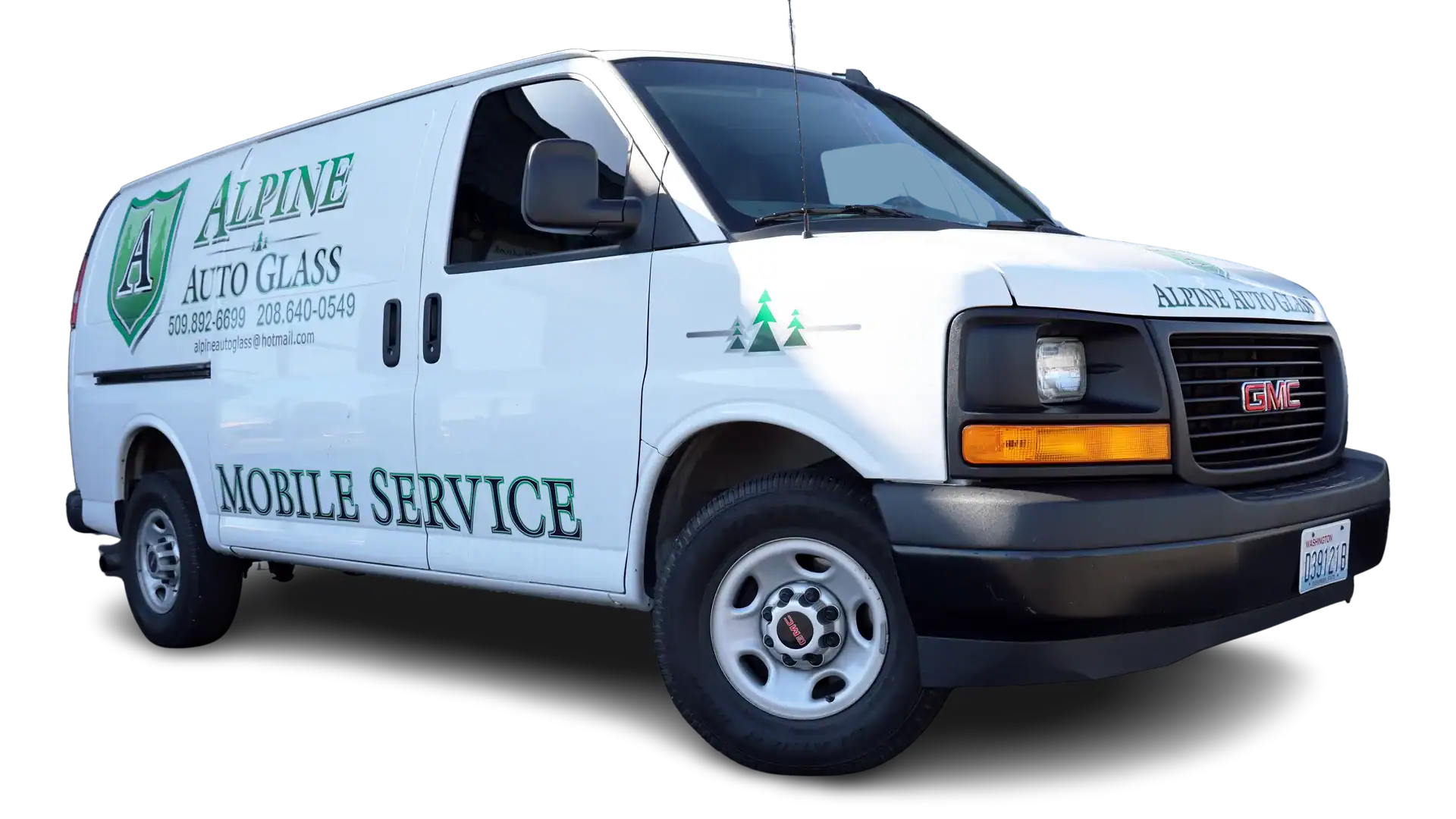 spokane auto glass service van